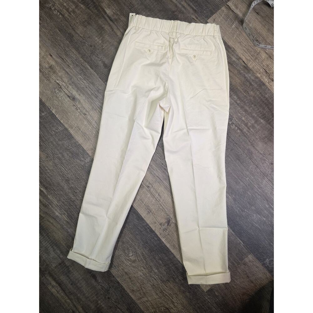 Amazon Essentials Women's Chino Pants Size 0 XS Eggshell White Stretch NWT - Picture 7 of 9
